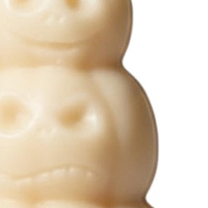 3" Ivory Pumpkin And Apple Scented Dimensional Pumpkin Trio Soy Wax Candle