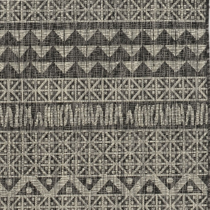 3' X 4' Charcoal Southwestern Indoor Outdoor Area Rug