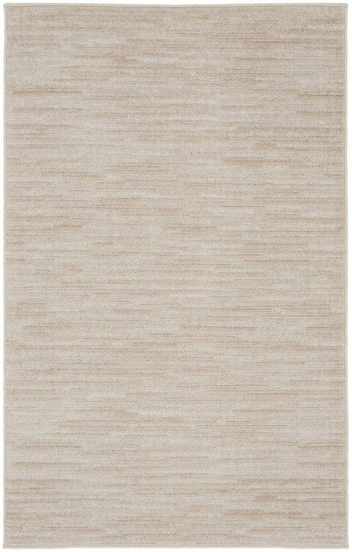 3' X 5' Beige And Ivory Indoor Outdoor Area Rug