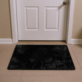3' X 5' Black Faux Fur Area Rug
