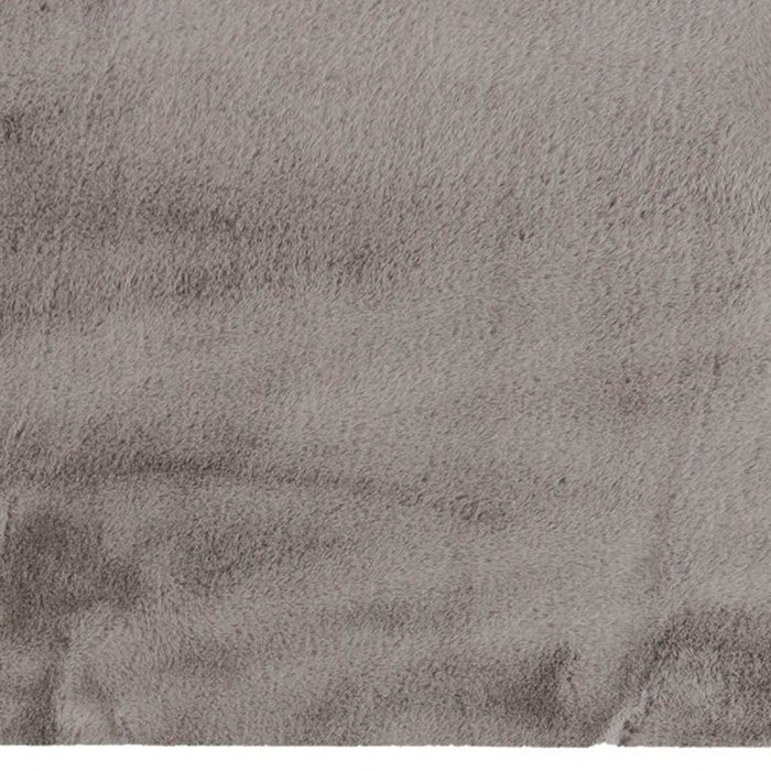 3' X 5' Gray Shag Hand Knotted Area Rug