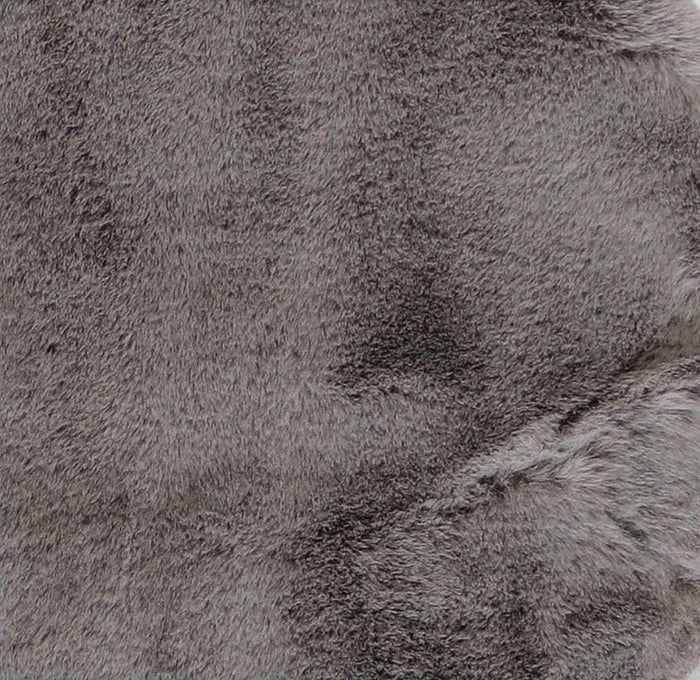 3' X 5' Gray Shag Hand Knotted Area Rug