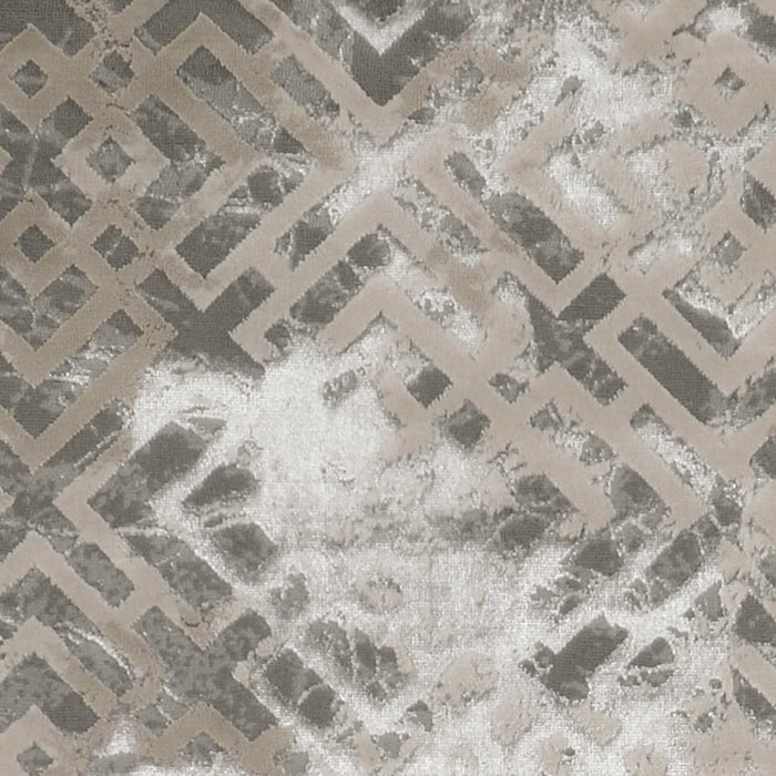 3' X 5' Sand And Light Blue Geometric Distressed Area Rug