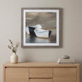 30" X 30" Woodtoned Frame Boat Friends
