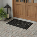 30" X 48" Black Rubber Scrollwork Outdoor Door Mat