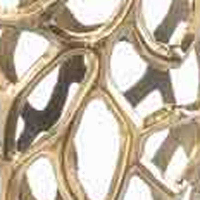 32" Aluminum Gold Twigs Cylinder Floor Vase