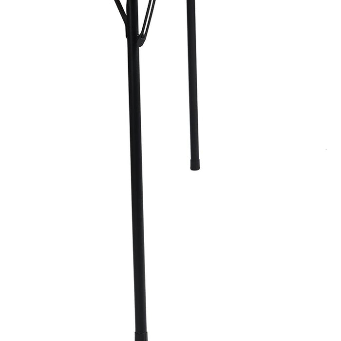 34" Black Wood and Iron Folding Square Card Table