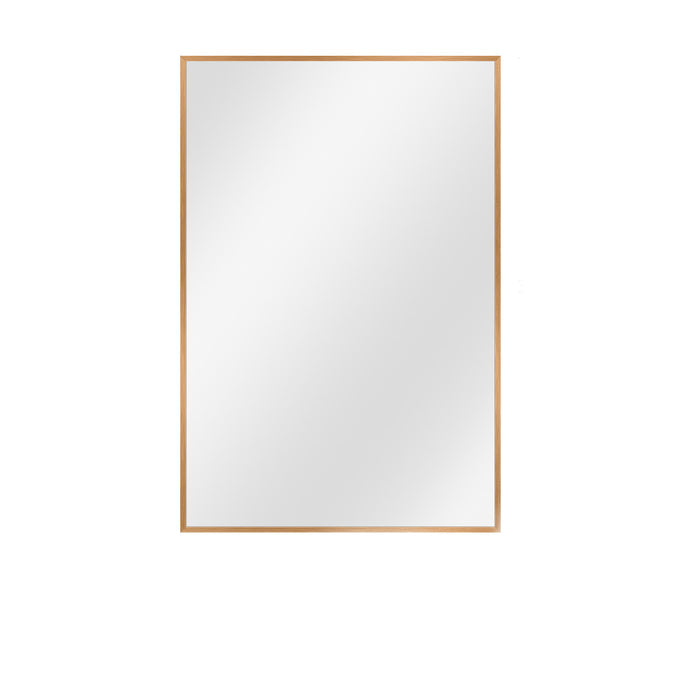 36" Gold Aluminum Framed Accent Mirror
