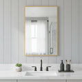36" Gold Metal Framed Bathroom Vanity Mirror