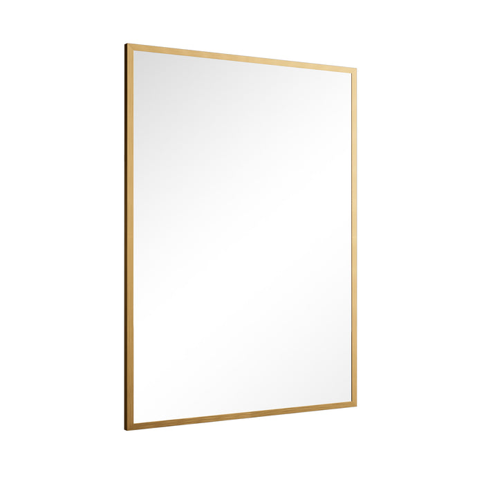 36" Gold Metal Framed Bathroom Vanity Mirror