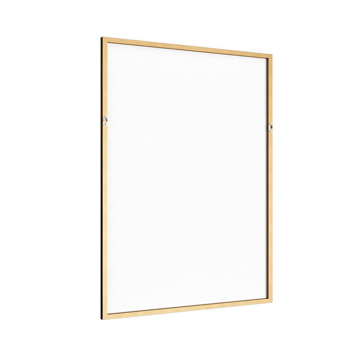 36" Gold Metal Framed Bathroom Vanity Mirror