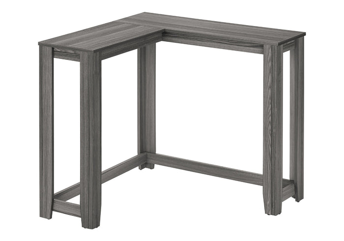 36" Gray Wood Corner Frame Console Table