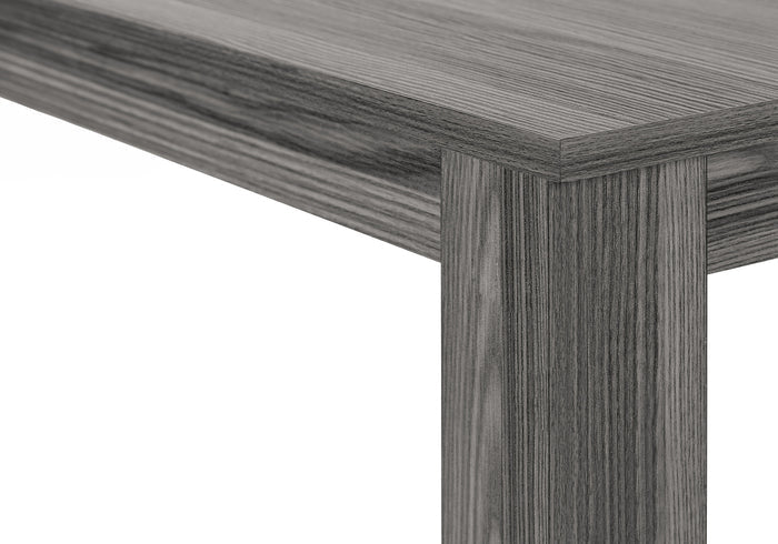 36" Gray Wood Corner Frame Console Table