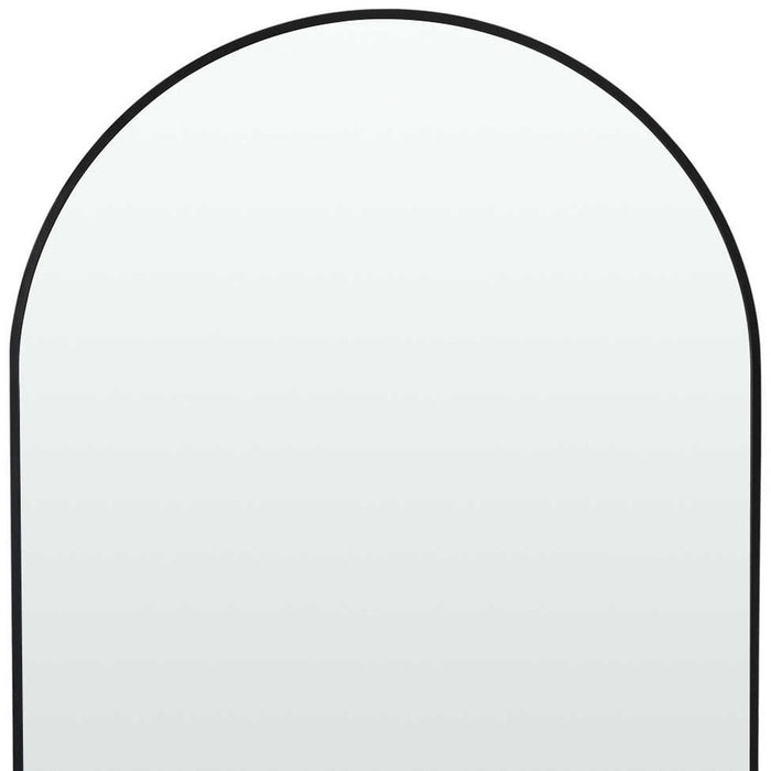 39" Black Arch Metal Framed Bathroom Vanity Mirror