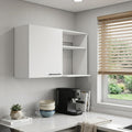 39" White Accent Cabinet With Two Shelves