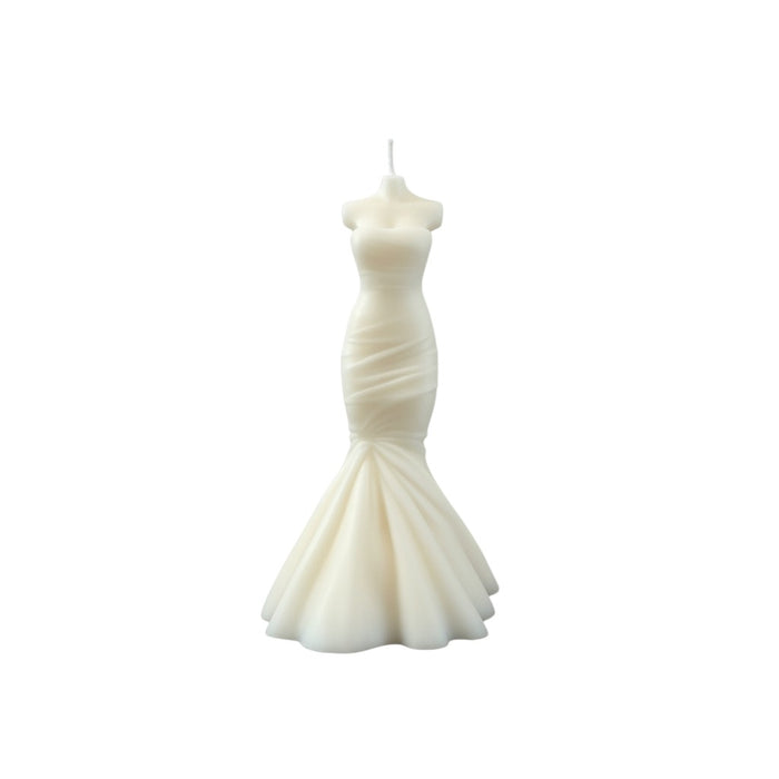 4" Ivory Clean Cotton Scented Dimensional Form Candle