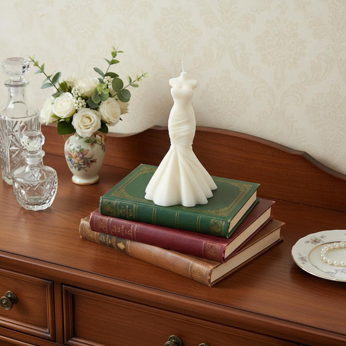 4" Ivory Love Scented Dimensional Form Candle