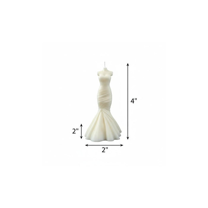 4" Ivory Love Scented Dimensional Form Candle