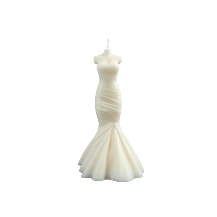 4" Ivory Peony Scented Dimensional Form Candle