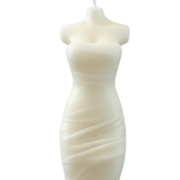 4" Ivory Sandalwood Scented Dimensional Form Candle