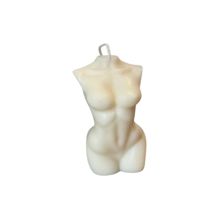 4" Ivory Vanilla Scented Dimensional Female Form Candle