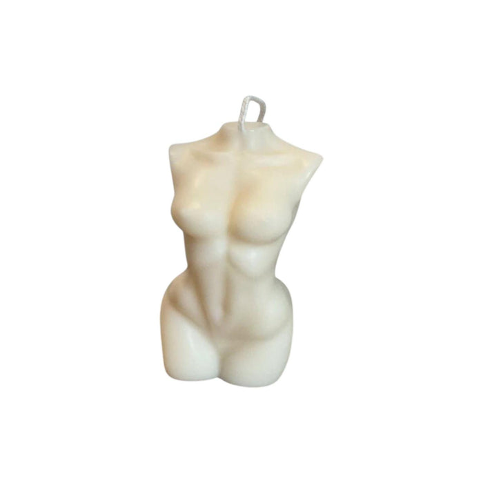 4" Ivory Vanilla Scented Dimensional Female Form Candle