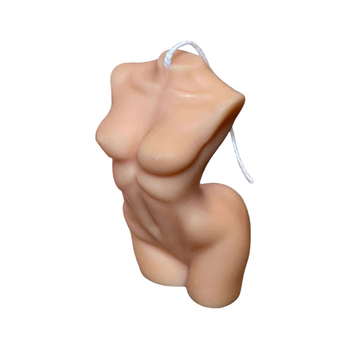 4" Natural Rose Petals Scented Dimensional Female Form Candle