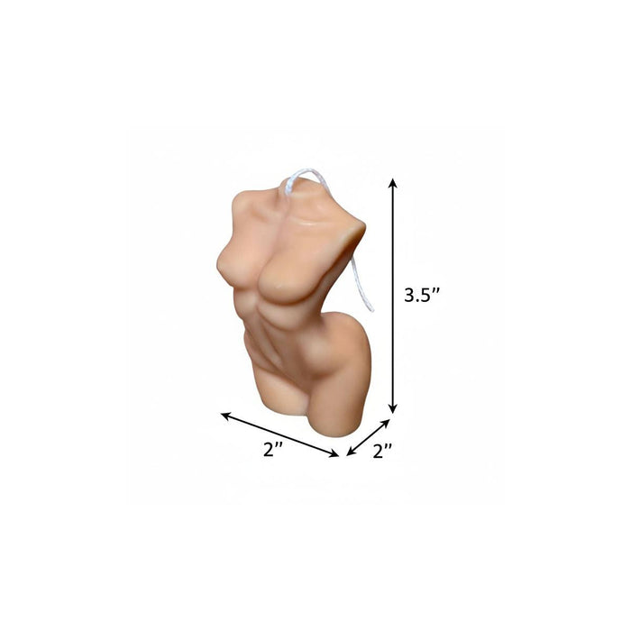 4" Natural Vanilla Scented Dimensional Female Form Candle