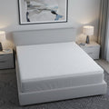 4" White Memory Foam King Mattress Topper