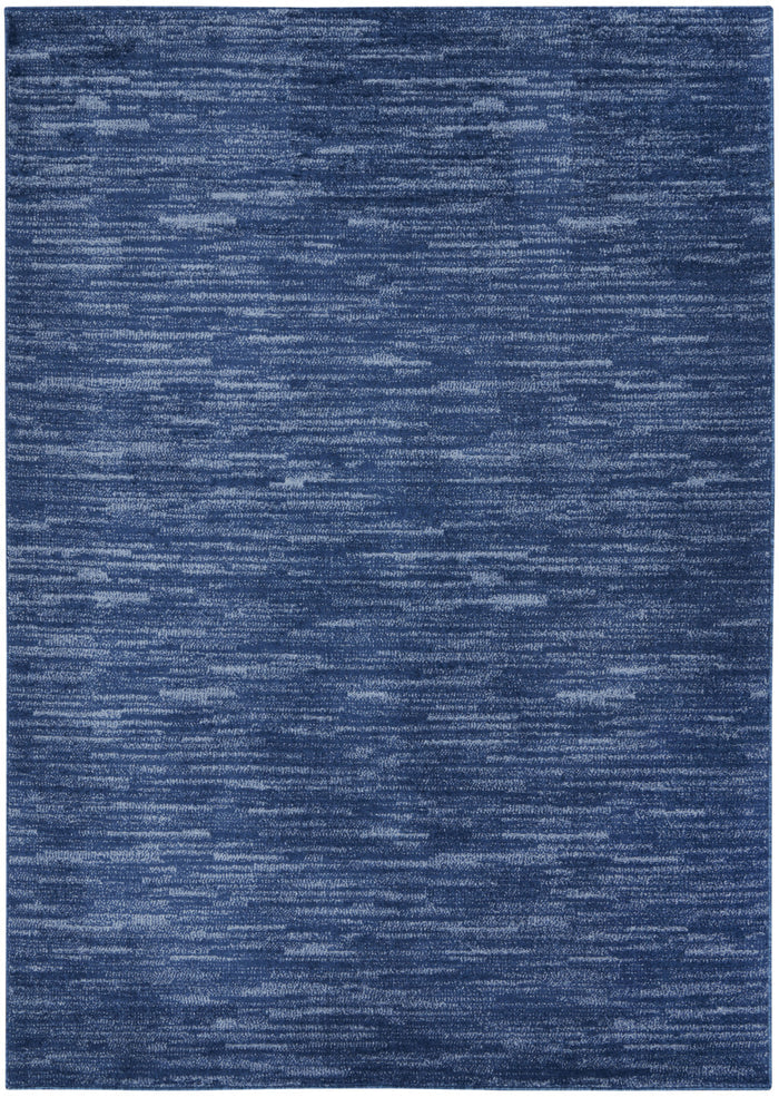 4' X 6' Blue Indoor Outdoor Area Rug
