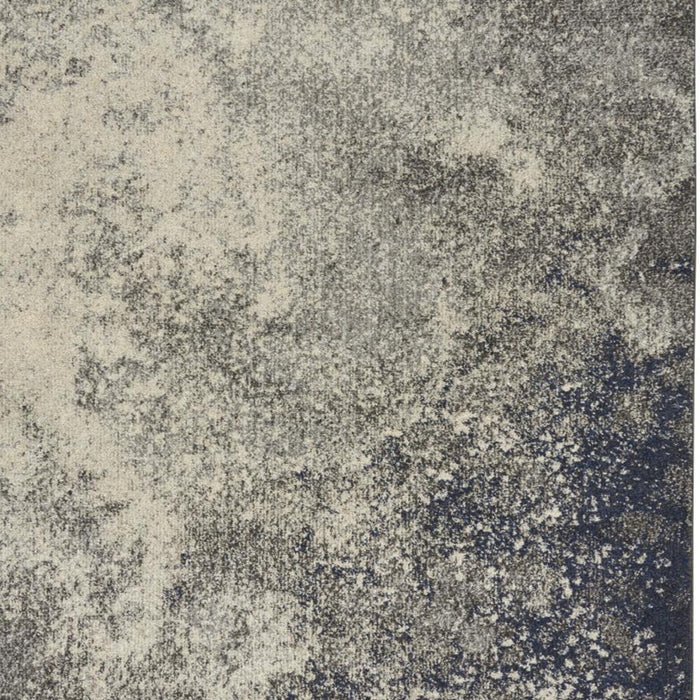 4' X 6' Gray And Ivory Abstract Area Rug