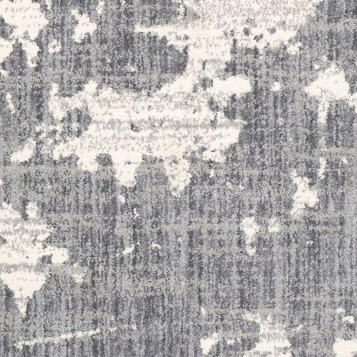 4' X 6' Grey And Ivory Grey Matter Area Rug