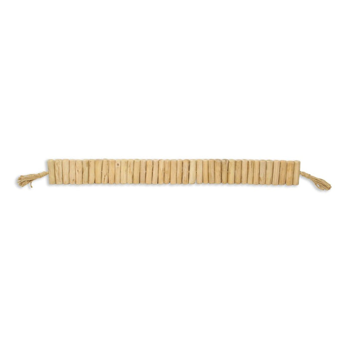 40" Brown Wood Rods And Rope Decorative Tassel