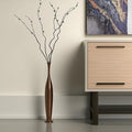 41" Burnished Brown Aluminum Floor Vase