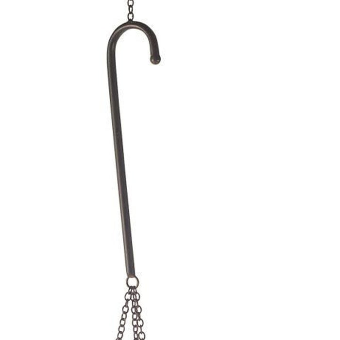 42" Black Distressed Woven Metal Lantern Candle Holder