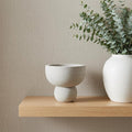 5" Cream Stone Decorative Bowl