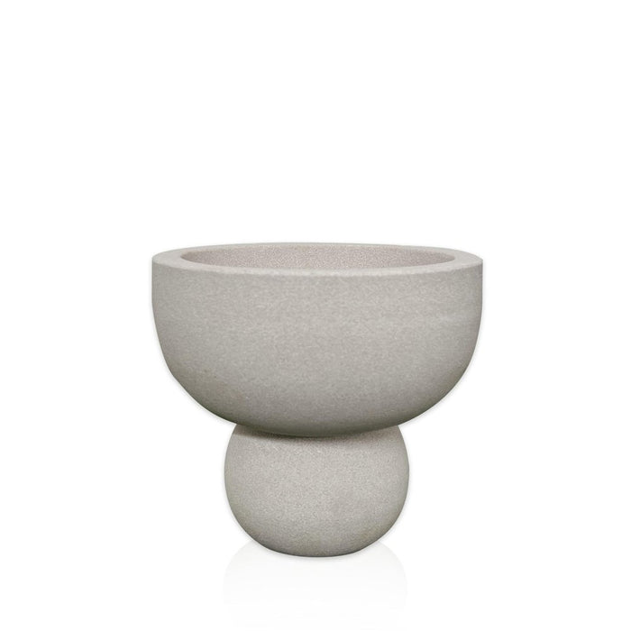 5" Cream Stone Decorative Bowl