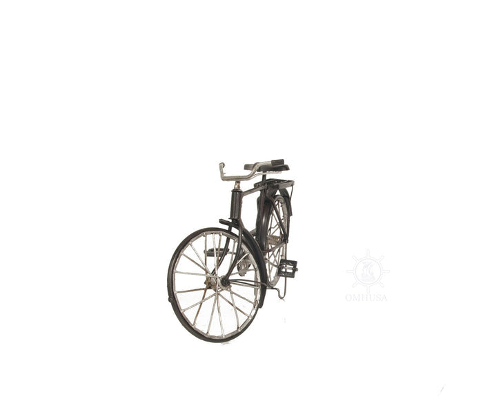 5" Gray Metal Hand Painted Bicycle Sculpture