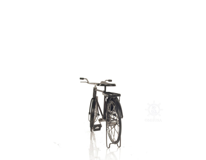 5" Gray Metal Hand Painted Bicycle Sculpture