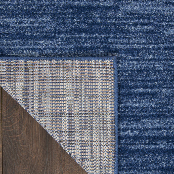 5' X 7' Blue Indoor Outdoor Area Rug