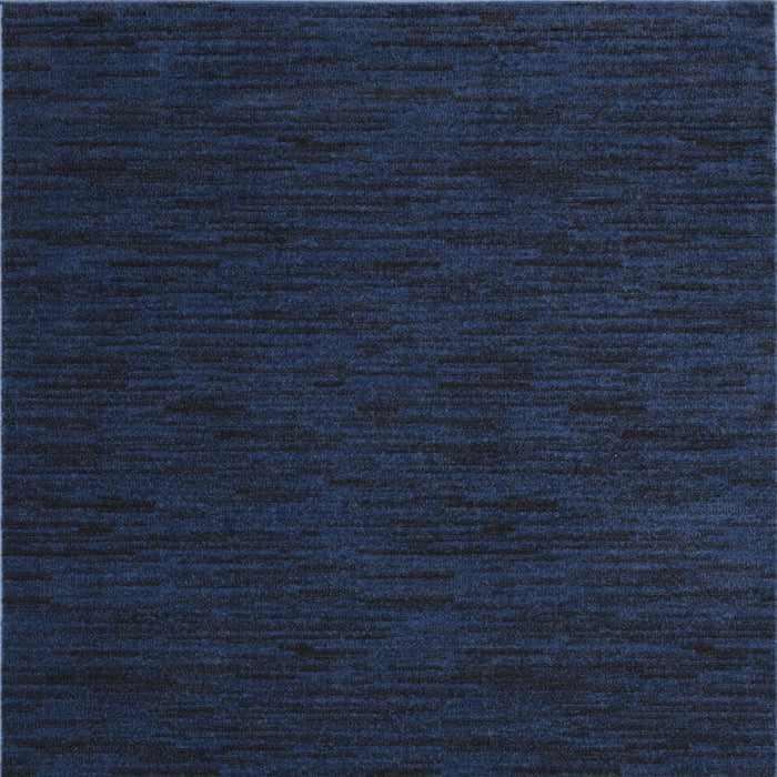 5' X 7' Midnight Blue Stain Resistant Indoor Outdoor Area Rug