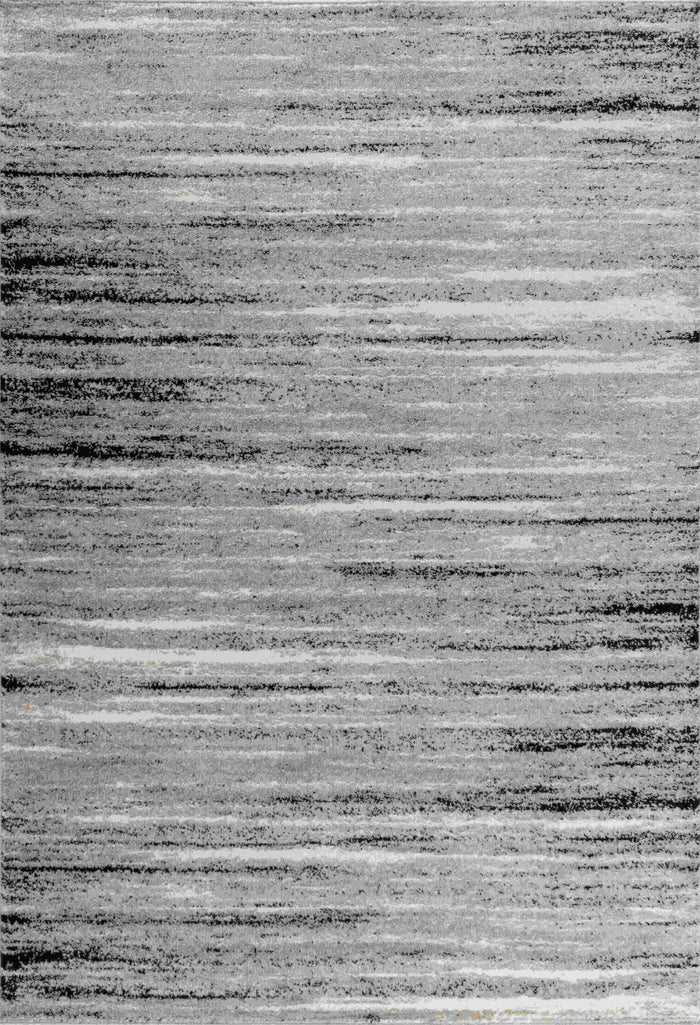 5' X 8' Grey Abstract Area Rug