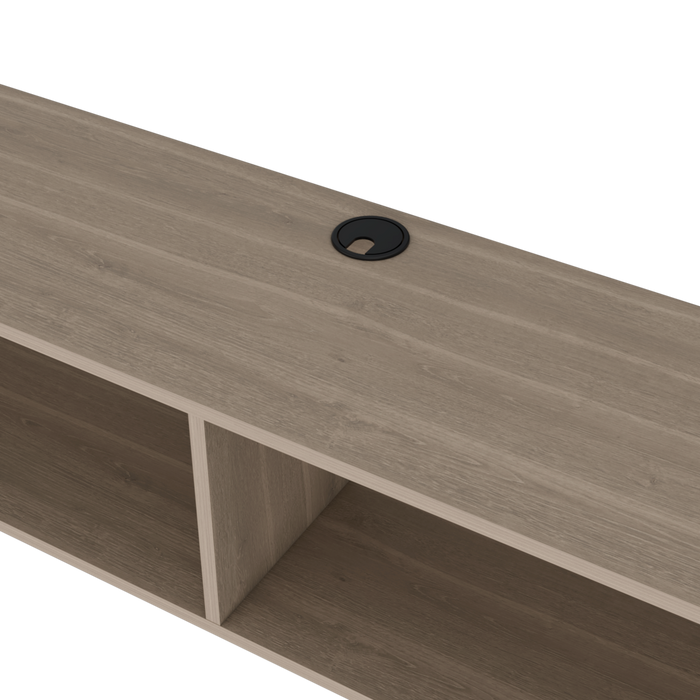 59" Beige Floating Mount TV Stand