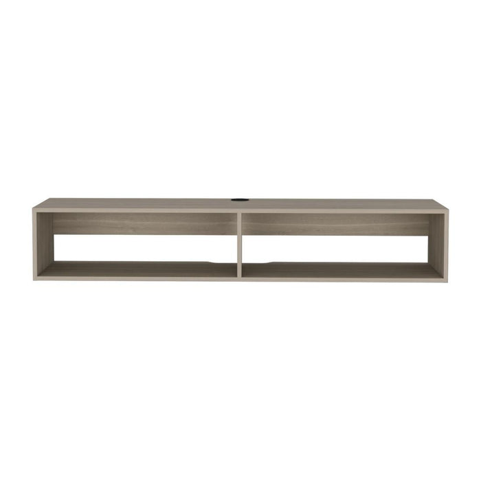 59" Beige Floating Mount TV Stand