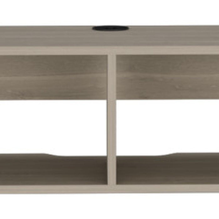59" Beige Floating Mount TV Stand