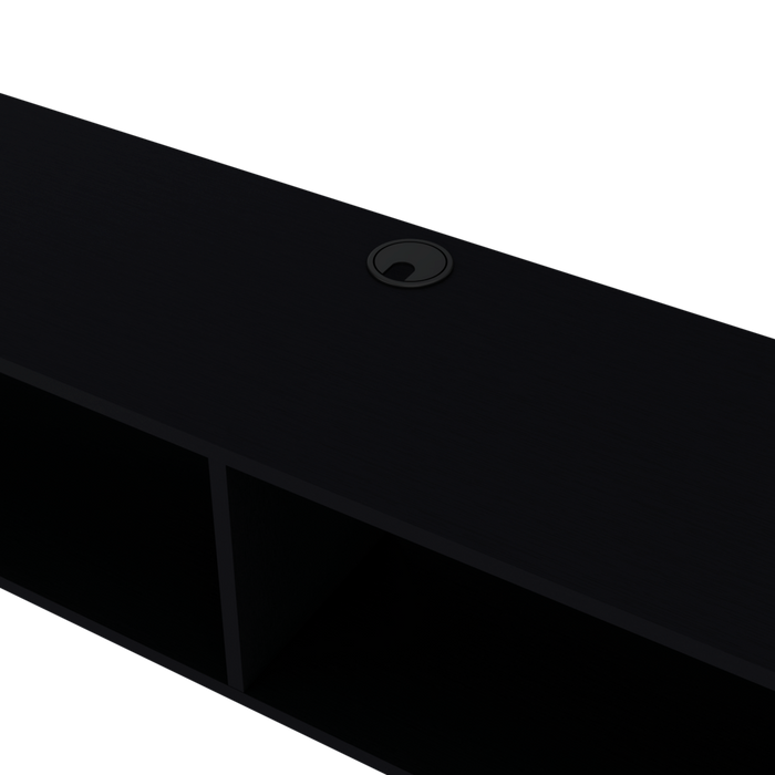 59" Black Floating Mount TV Stand