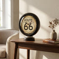 6" Black Metal Analog Round Wall Clock