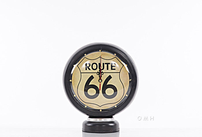6" Black Metal Analog Round Wall Clock