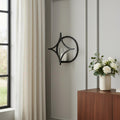 6" Black Quatrefoil Metal Wall Sconce Candle Holder