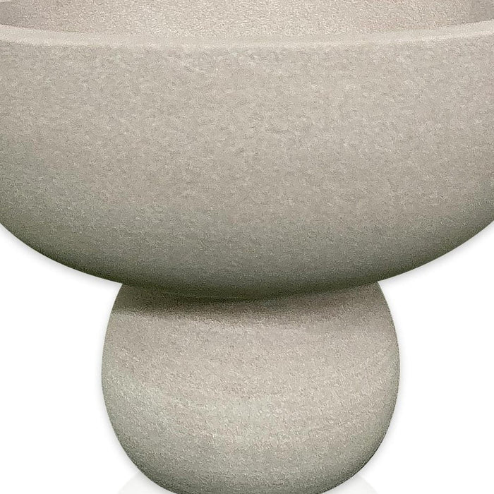 6" Cream Stone Decorative Bowl